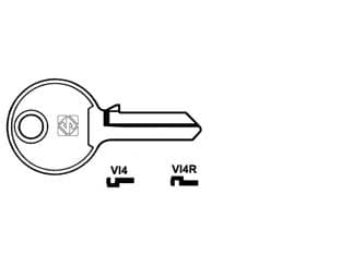 Chiavi per Cilindri Viro 4 Spine Piccole VI4 Dx Silca 10 Pezzi - 2