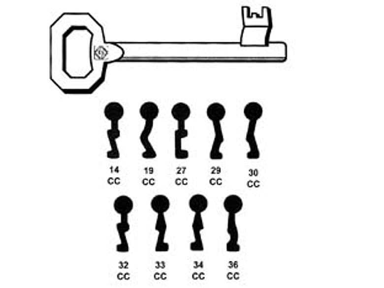 Chiavi Patent per Serrature a Bussola Corni 33 cc Silca - 2