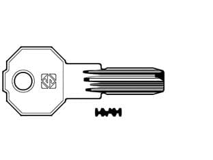 Chiavi Punzonate per Cilindri Prefer 4+4 Spine PF22 Silca 5 Pezzi - 2