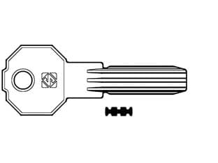Chiavi Punzonate per Cilindri Prefer 6 Spine PF20 Silca 5 Pezzi - 2