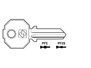 Chiavi per Cilindri Prefer 4 Spine Grandi PF2S Sottile Silca 20 Pezzi - 2