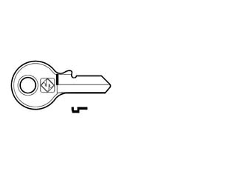 Chiavi per Cilindri Viro 3 Spine Piccole VI088 in Acc. Nich. VI088 10 Pezzi - 2