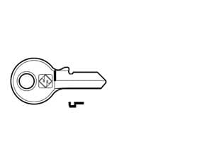 Chiavi per Cilindri Viro 3 Spine Piccole VI088 in Acc. Nich. VI088 10 Pezzi - 2