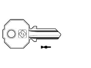 Chiavi per Cilindri Prefer 3 Spine Grandi PF5 Silca 10 Pezzi - 2