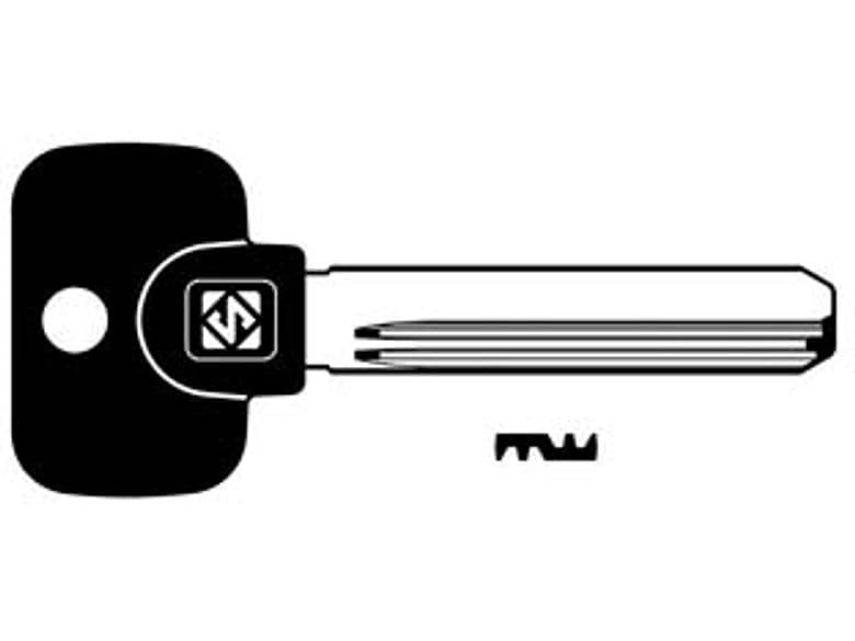 Chiavi Punzonate per Cilindri Mul T Lock 10 Spine MTK4RPX Silca 5 Pezzi - 2