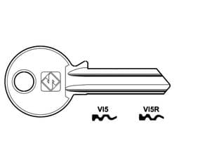 Chiavi per Cilindri Viro 5 Spine Grandi VI5R Sx Silca 10 Pezzi - 2
