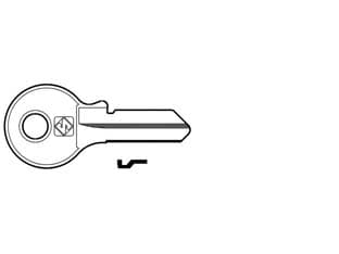 Chiavi per Cilindri Viro 4 Spine Piccole VI084 in Acc. Nich. VI084 20 Pezzi - 2