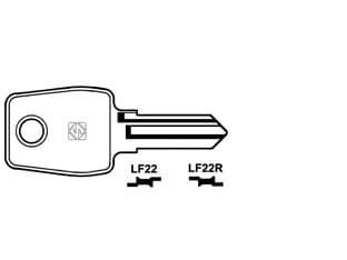 Chiavi per Cilindri L&f 5 Spine Piccole LF22R Sx Silca 10 Pezzi - 2