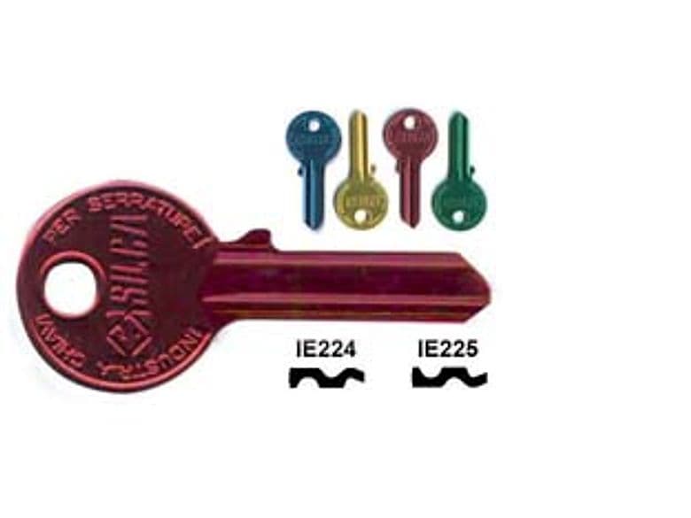 Chiavi per Cilindri Iseo 4 Spine Grandi IE224U Dx Ultralite Verdi 10 Pezzi - 2