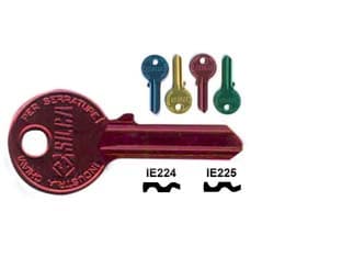 Chiavi per Cilindri Iseo 4 Spine Grandi IE224U Dx Ultralite Verdi 10 Pezzi - 2