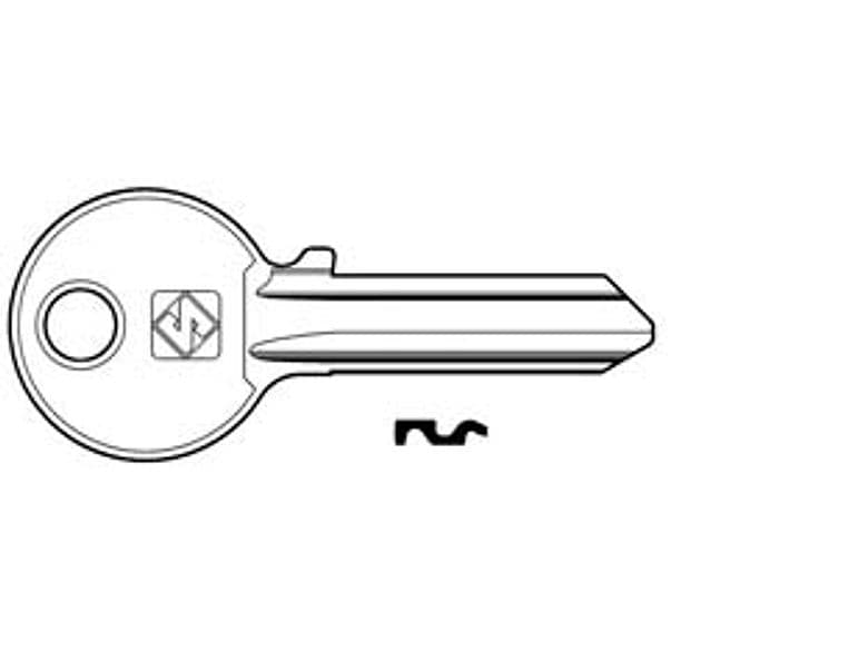 Chiavi per Cilindri Iseo 5 Spine Grandi IE6 in Acc. Nich. IE6 Dx 100 Pezzi - 2