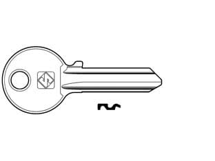 Chiavi per Cilindri Iseo 5 Spine Grandi IE6 in Acc. Nich. IE6 Dx 100 Pezzi - 2