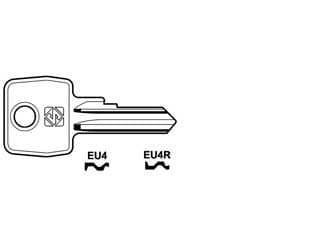 Chiavi per Cilindri Euro Locks 4 Spine Piccole EU4R Sx Silca 10 Pezzi - 2
