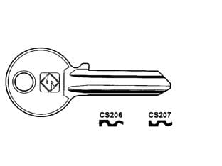 Chiavi per Cilindri Cisa 5 Spine Grandi CS207 Sx Silca 20 Pezzi - 2