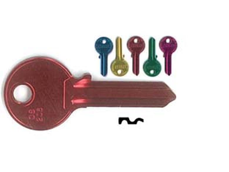 Chiavi per Cilindri Cisa 5 Spine Grandi CS206U Ultralite 5 Colori 10 Pezzi - 2