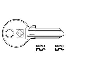 Chiavi per Cilindri Cisa 4 Spine Grandi CS204 Dx Silca 100 Pezzi - 2