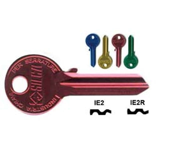 Chiavi per Cilindri Iseo 5 Spine Grandi IE2RU Sx Ultralite Verdi 10 Pezzi - 2