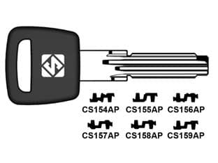 Chiavi per Cilindri Cisa 6+7 Spine Profilo Piatto CS155AP Silca 5 Pezzi - 2