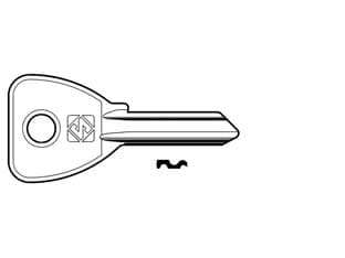 Chiavi per Cilindri Omec 5 Spine Piccole OC074 in Acc. Nich. OC074 20 Pezzi - 2