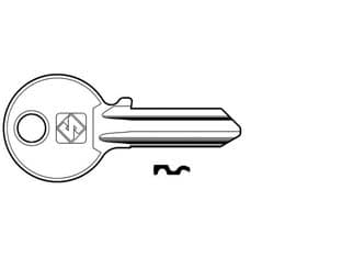 Chiavi per Cilindri Cisa 4 Spine Grandi CS204 in Acc. Nich. CS204 100 Pezzi - 2