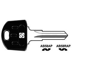 Chiavi per Cilindri Abus 5 Spine Piccole AB58RAP Sx Silca 5 Pezzi - 2
