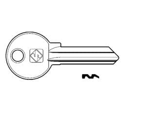 Chiavi per Cilindri Corbin 5 Spine Grandi CB6 Dx Silca 25 Pezzi - 2
