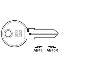 Chiavi per Cilindri Abus 5 Spine Piccole AB43R Sx Silca 10 Pezzi - 2