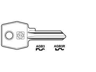 Chiavi per Cilindri Agb 5 Spine Piccole AGB3R Sx Silca 10 Pezzi - 2