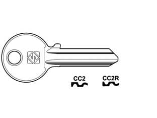 Chiavi per Cilindri Corni 5 Spine Grandi CC2 Dx Silca 10 Pezzi - 2