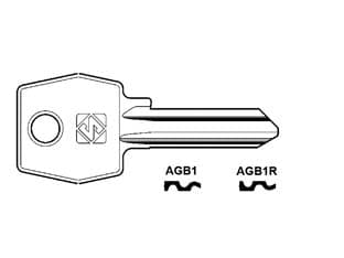 Chiavi per Cilindri Agb 5 Spine Grandi AGB1 Dx Silca 10 Pezzi - 2