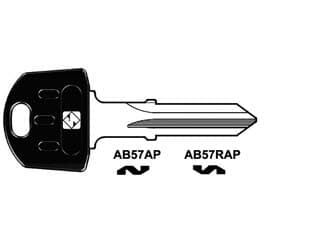 Chiavi per Cilindri Abus 7 Spine Piccole AB57RAP Sx Silca 5 Pezzi - 2