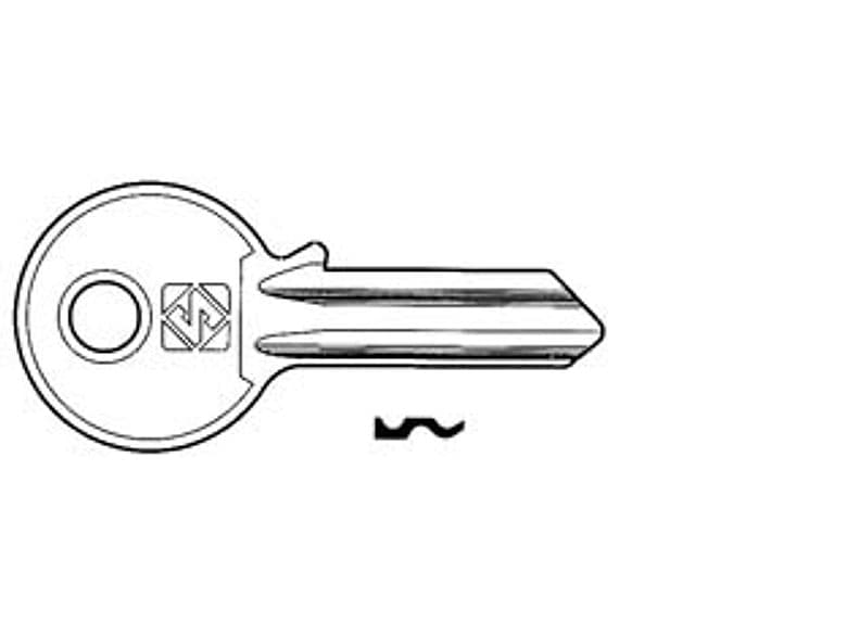 Chiavi per Cilindri Ala 4 Spine Grandi AA1R Sx Silca 5 Pezzi - 2