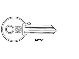 Chiavi per Cilindri Ala 4 Spine Grandi AA1R Sx Silca 5 Pezzi - 2