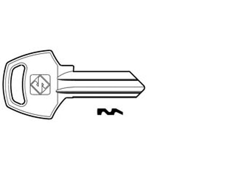 Chiavi per Cilindri Corbin 5 Spine Grandi CB2 Dx Silca 10 Pezzi - 2