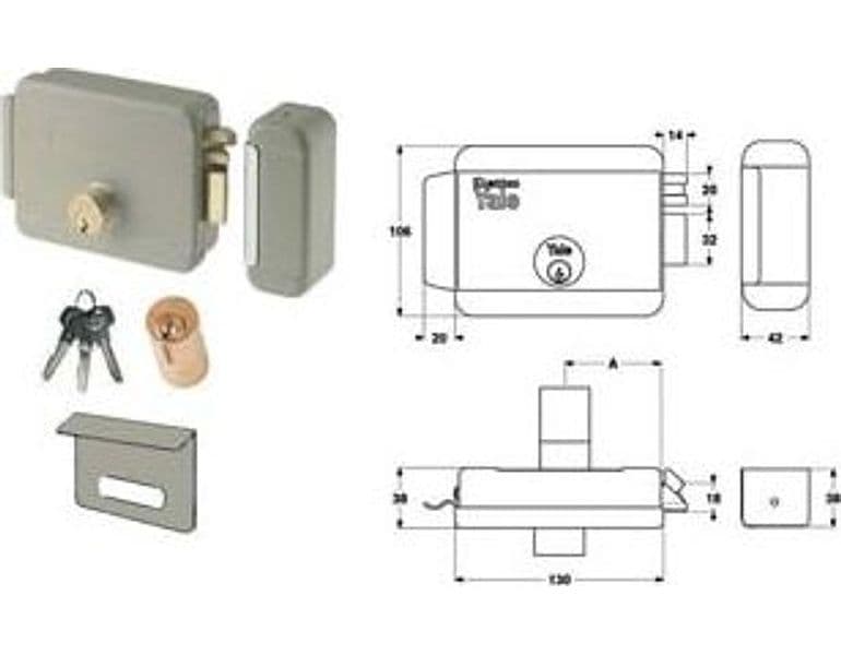 Elettroserratura per Cancelli con Tetto 6800 60 mm Sx (Y68000602) Yale - 2