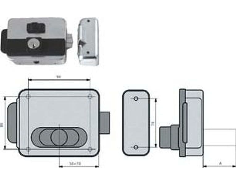 Elettroserr. Cancelli Reversib. Foro Variabile C Pulsan.multipla 5015 5070 - 2