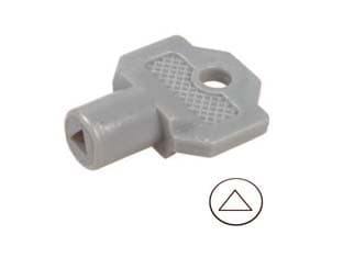 Chiave Plastica per Cilindro con Triangolo per Quadri Elettrici 10 Pezzi - 2