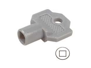 Chiave Plastica per Cilindro con Quadrello per Quadri Elettrici 10 Pezzi - 2
