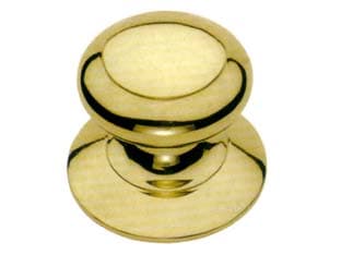 Pomolo Modello Spagna per Portoncino in Ottone Lucido Ø 72 mm Base 2 Pezzi - 2