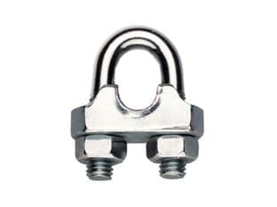 Morsetti a Cavallotto in Acciaio Inox ART.8416 Ø 5 mm 3 mm 16 10 Pezzi - 2