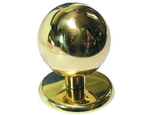 Pomolo a Sfera per Portoncino in Ottone Lucido Ø 70 mm - 2