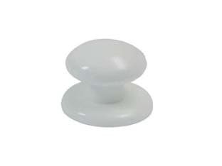 Pomoli per Mobili con Rosetta in Nylon Ø 40 mm Bianco 10 Pezzi - 2