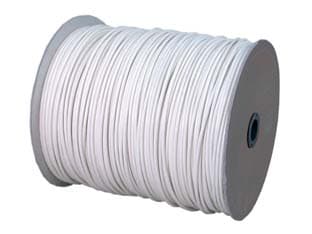 Cavetto Acciaio Ottonato Rivestito in PVC Bianco Ø 6 mm in Rotoli da 350 m - 2