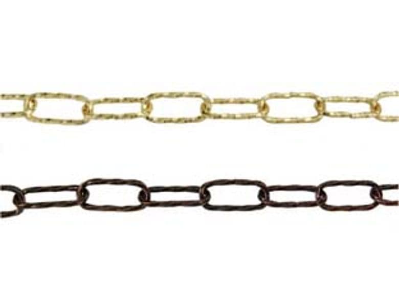 Catena Ritorta per Lampadari Ø 3,5 mm MMX45X20 in Ferro Ottonato 10 m - 2