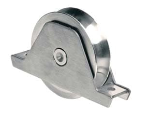 Ruota Cancelli Gola Semitonda con Supporto Comunello ART.337 Ø 120 mm - 2
