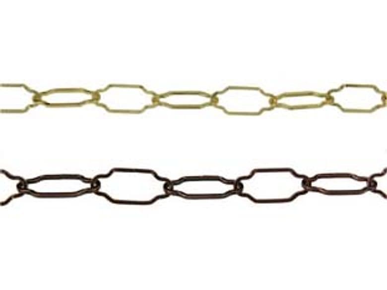 Catena Sagomata per Lampadari Ø 2,5 mm MMX44X20 in Ferro Bronzato 10 m - 2