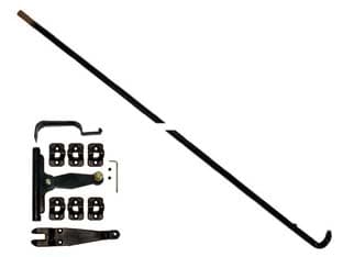 Spagnolette per Finestra Complete in Kit Nere 160 Cmh. per Finestra 2 Pezzi - 2