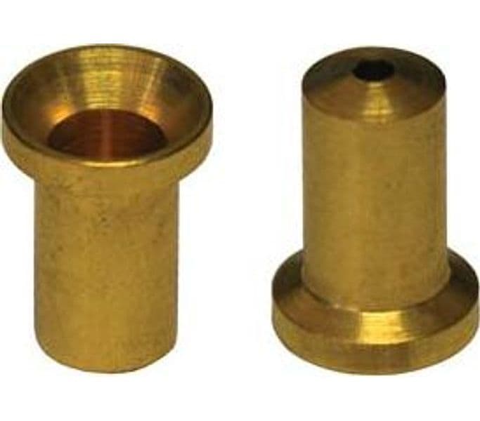 Pozzetti in Ottone per Aste Ø 10 mm 20 Pezzi