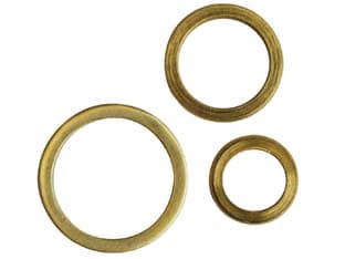 Rondelle Alzaporta in Ottone Ø 11 mm 16 100 Pezzi - 2