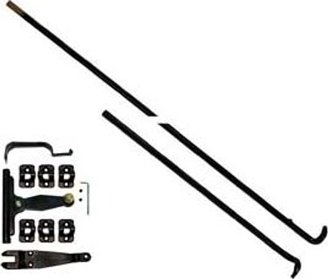 Spagnolette per Balcone Complete in Kit Nere 240 Cmh. per Balcone 2 Pezzi - 2